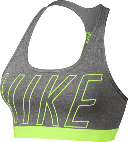 Nike pro classic logo read bra