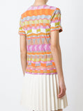Multi color multi pattern T-shirt