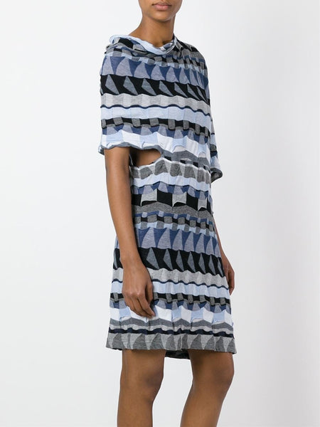 Draped shoulder dress JQ-T047-051-2-3