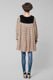 Bruce wife beige shell print dress