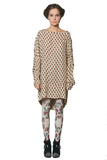 Charlies wife beige Shell print dress