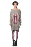 Charlies wife Grey dress