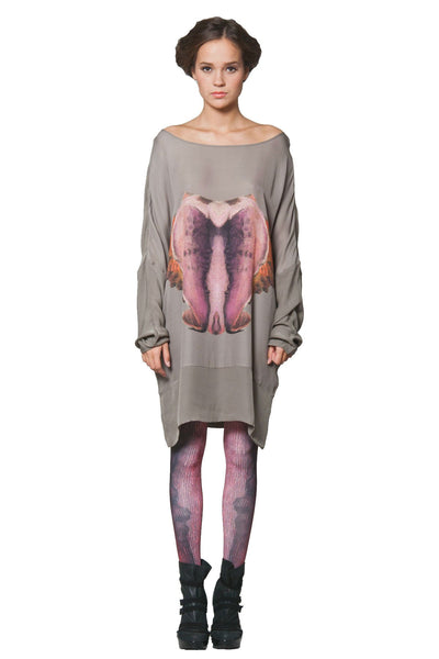 Charlies wife Grey dress