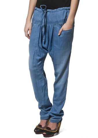 Drop crotch trousers