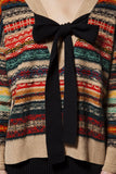 Multicolored Fair Isle patterned sweater