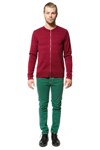 Full zip sweater Red