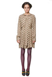 Newmans wife beige Shell print dress