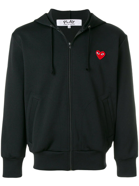 COMME DES GARÇONS PLAY zipped heart logo hoodie