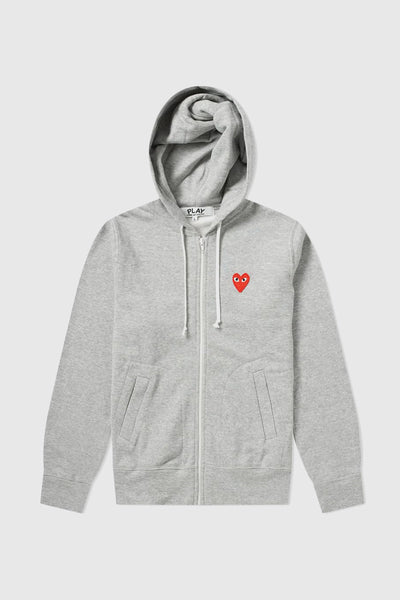 COMME DES GARÇONS PLAY zipped hooded jacket