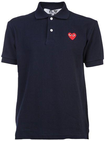 COMME DES GARÇONS PLAY embroidered heart polo shirt
