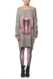 Charlies wife Grey dress