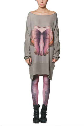 Charlies wife Grey dress