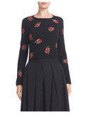 Comme des Garcons Floral Embroidered Sweater