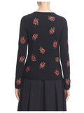Comme des Garcons Floral Embroidered Sweater