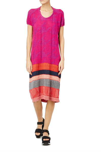 Pink & Red Knit Dress