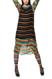 Miss Kibibi Multi stripes dress