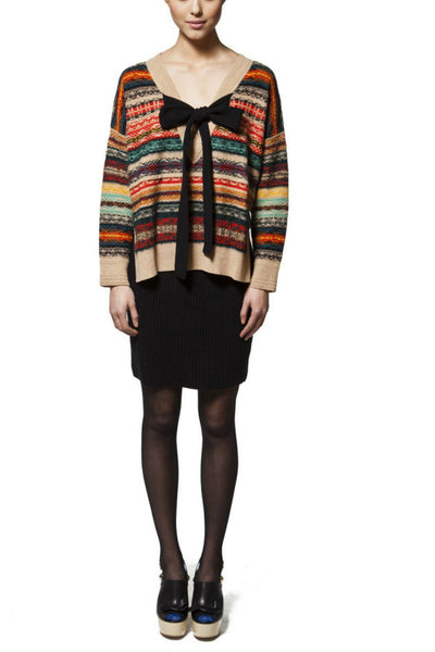 Multicolored Fair Isle patterned sweater