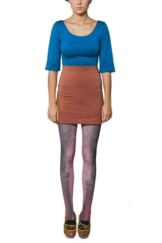 Riders wife blue & brown